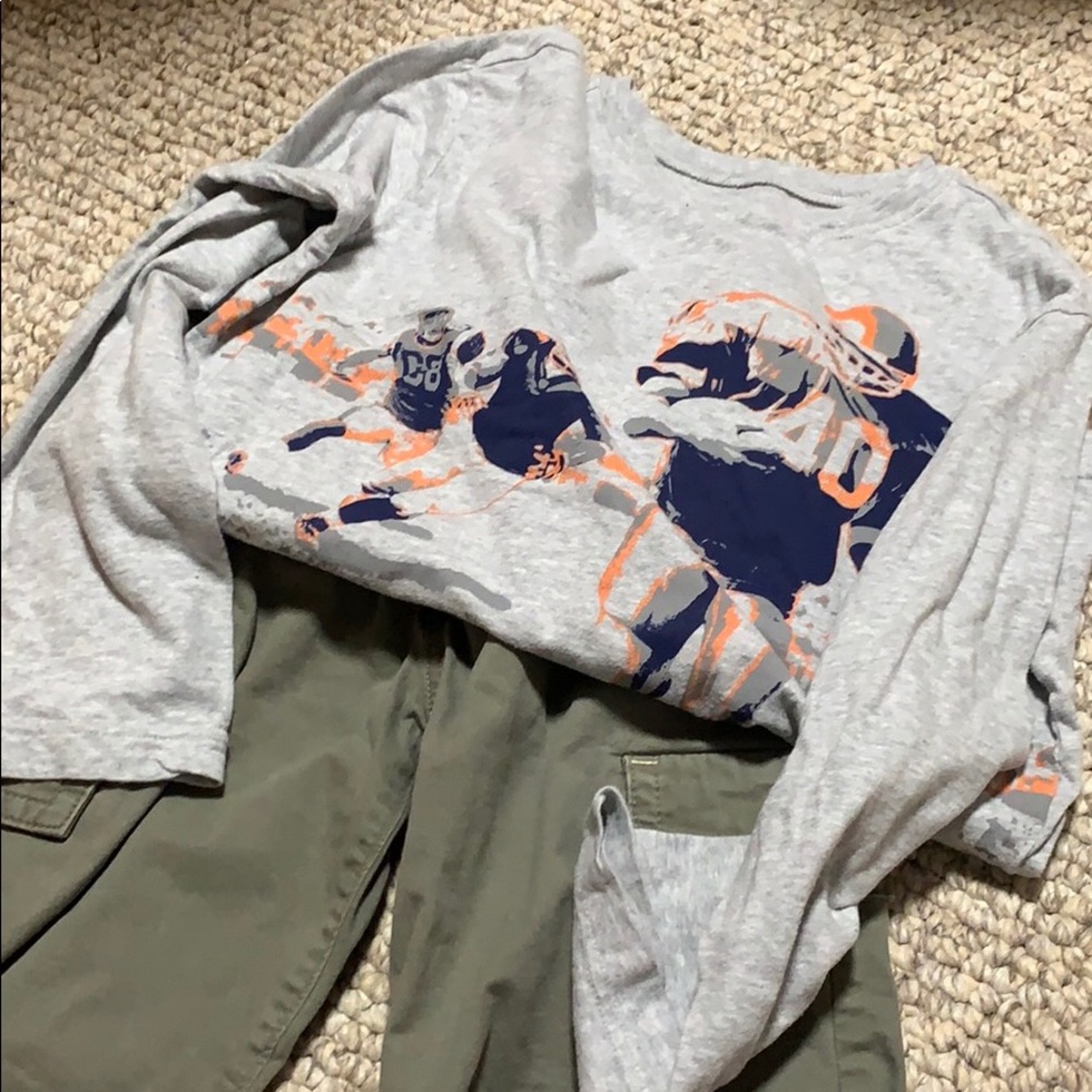 Boys size large shirt & shorts